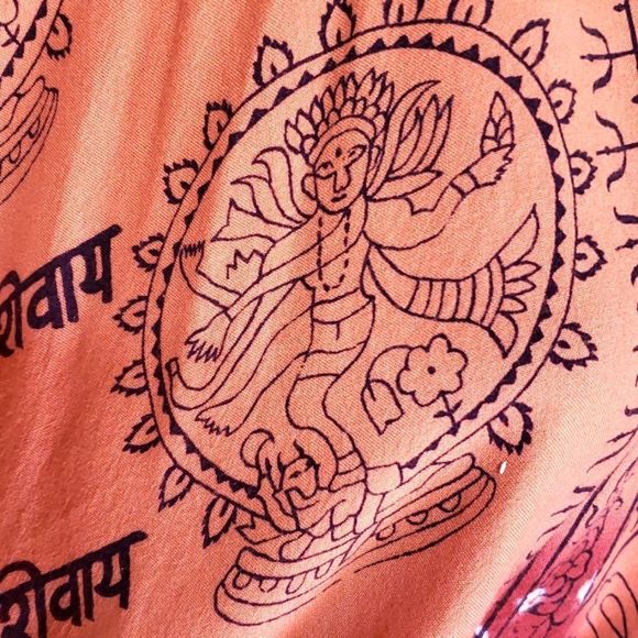 WorldMarket distressed edges    ethnic wrap with sleeves, sz OS - Picture 3 of 5